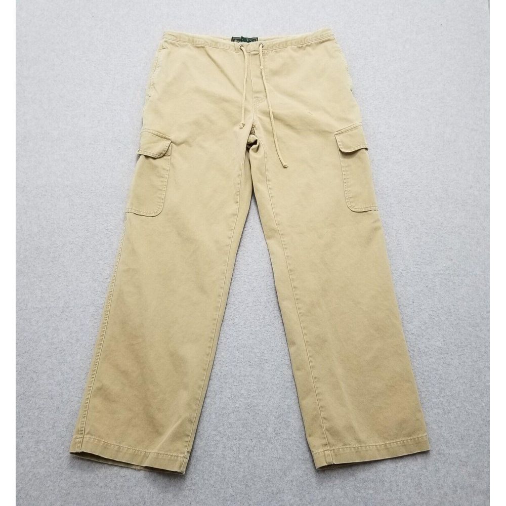 Abercrombie & Fitch Cargo Pants Mens XS Tan Straight‎ Pockets 32x29